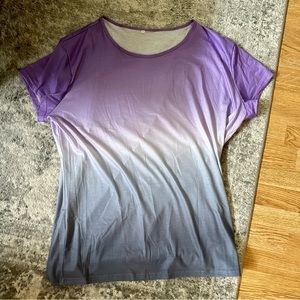 Ombré Scoop Neck T Shirt